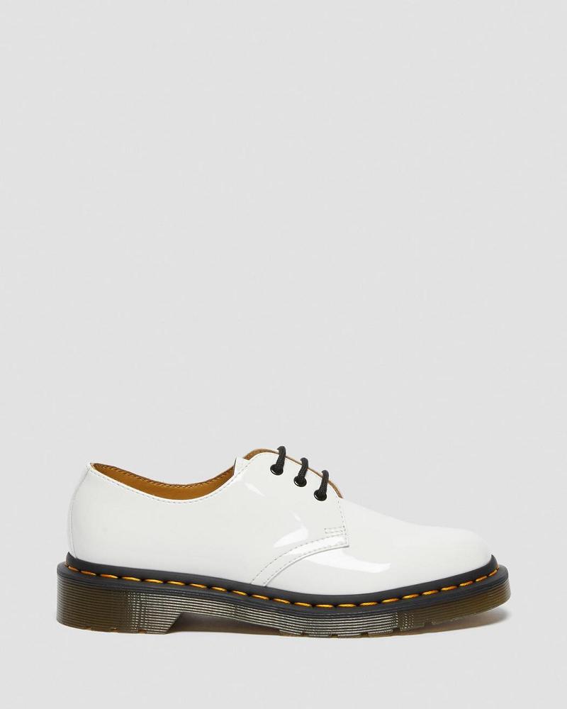 Dr Martens 1461 Lak Leren Oxford Schoenen Dames Wit | NL 431BEX